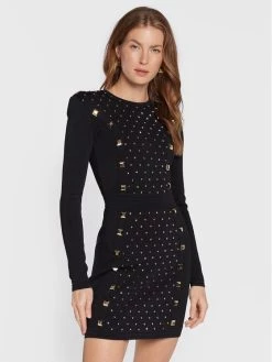 Elisabetta Franchi Γυναίκες Κοκτέιλ Φορέματα Φόρεμα κοκτέιλ AM-92B-27E2-V740 Μαύρο Slim Fit