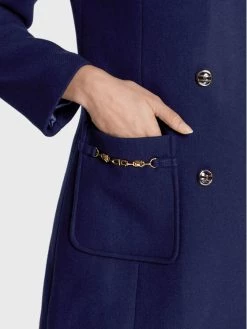 Elisabetta Franchi Γυναίκες Μεταβατικά Παλτά Μάλλινο παλτό CP-002-26E2-V800 Μπλε Regular Fit -Elisabetta Franchi Εκπτώσεις unnamed file 1012