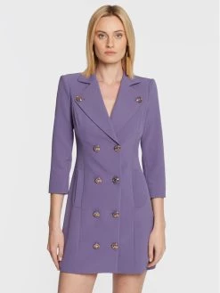 Elisabetta Franchi Γυναίκες Κοκτέιλ Φορέματα Φόρεμα κοκτέιλ AB-182-26E2-V620 Μωβ Regular Fit