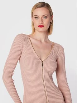 Elisabetta Franchi Γυναίκες Πλεκτά Φορέματα Φόρεμα υφασμάτινο AM-51T-26E2-V520 Μπεζ Slim Fit -Elisabetta Franchi Εκπτώσεις unnamed file 102