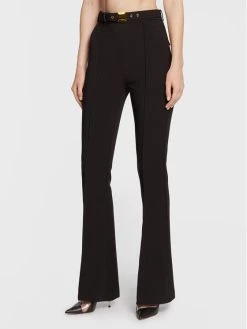 Elisabetta Franchi Γυναίκες Υφασμάτινα Παντελόνια Παντελόνι υφασμάτινο PA-016-26E2-V360 Μαύρο Regular Fit