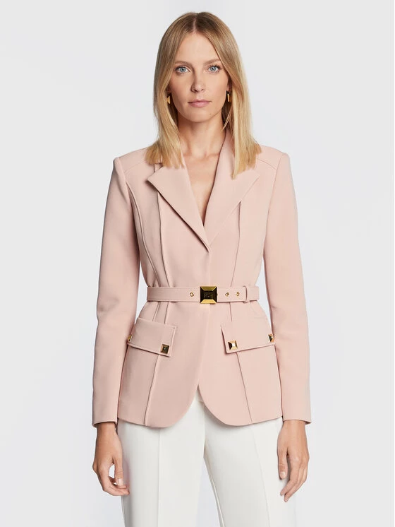 Elisabetta Franchi Γυναίκες Σακάκια & Μπλέιζερ Μπλέιζερ GI-032-26E2-V60 Ροζ Regular Fit 1 Elisabetta Franchi Γυναίκες Σακάκια & Μπλέιζερ Μπλέιζερ GI-032-26E2-V60 Ροζ Regular Fit