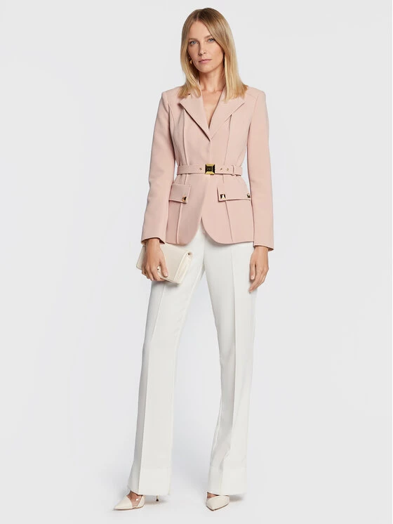 Elisabetta Franchi Γυναίκες Σακάκια & Μπλέιζερ Μπλέιζερ GI-032-26E2-V60 Ροζ Regular Fit 2 Elisabetta Franchi Γυναίκες Σακάκια & Μπλέιζερ Μπλέιζερ GI-032-26E2-V60 Ροζ Regular Fit - Image 2