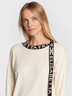 Elisabetta Franchi Γυναίκες Πουλόβερ MK-38S-26E2-V270 Μπεζ Regular Fit -Elisabetta Franchi Εκπτώσεις unnamed file 1044