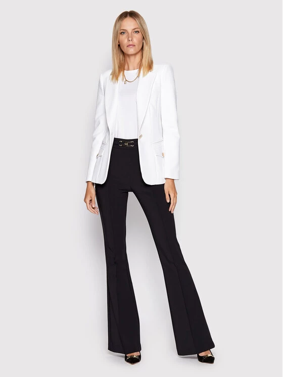 Elisabetta Franchi Γυναίκες T-shirts T-Shirt MA-015-26E2-V200 Λευκό Regular Fit 2 Elisabetta Franchi Γυναίκες T-shirts T-Shirt MA-015-26E2-V200 Λευκό Regular Fit - Image 2