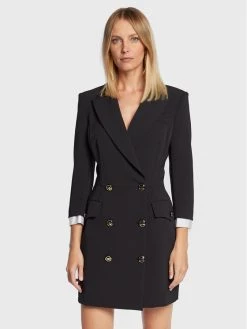 Elisabetta Franchi Γυναίκες Κοκτέιλ Φορέματα Φόρεμα κοκτέιλ AB-117-26E2-V590 Μαύρο Slim Fit