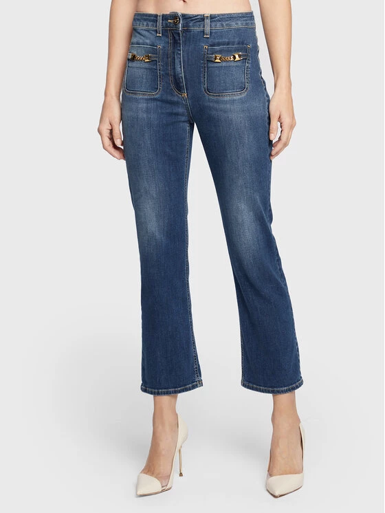 Elisabetta Franchi Γυναίκες Τζιν PJ-64S-26E2-V280 Μπλε Slim Fit 1 Elisabetta Franchi Γυναίκες Τζιν PJ-64S-26E2-V280 Μπλε Slim Fit