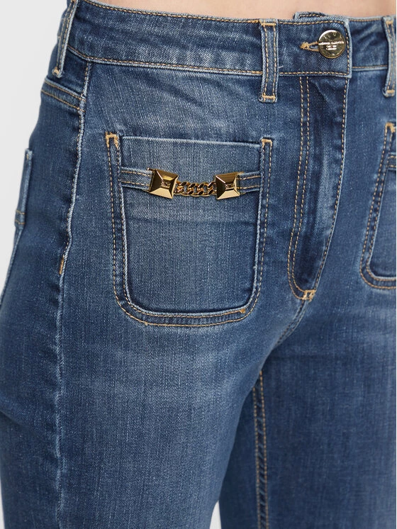 Elisabetta Franchi Γυναίκες Τζιν PJ-64S-26E2-V280 Μπλε Slim Fit 4 Elisabetta Franchi Γυναίκες Τζιν PJ-64S-26E2-V280 Μπλε Slim Fit - Image 4