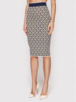 Elisabetta Franchi Γυναίκες Φούστες Pencil Φούστα Pencil GK-60Q-26E2-V260 Σκούρο μπλε Slim Fit