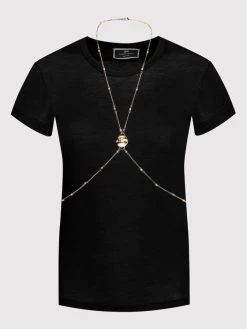 Elisabetta Franchi Γυναίκες T-shirts T-Shirt MA-012-26E2-V180 Μαύρο Regular Fit -Elisabetta Franchi Εκπτώσεις unnamed file 1096