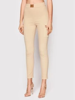 Elisabetta Franchi Γυναίκες Τζιν PJ-32S-21E2-V300 Μπεζ Skinny Fit