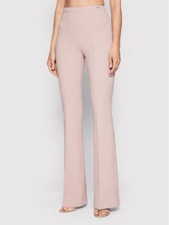 Elisabetta Franchi Γυναίκες Υφασμάτινα Παντελόνια Παντελόνι υφασμάτινο PA-392-16E2-V220 Ροζ Slim Fit