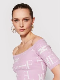 Elisabetta Franchi Γυναίκες Πλεκτά Φορέματα Φόρεμα υφασμάτινο AM-17Q-21E2-V290 Μωβ Slim Fit -Elisabetta Franchi Εκπτώσεις unnamed file 1131