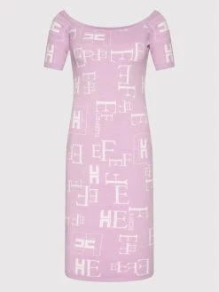 Elisabetta Franchi Γυναίκες Πλεκτά Φορέματα Φόρεμα υφασμάτινο AM-17Q-21E2-V290 Μωβ Slim Fit -Elisabetta Franchi Εκπτώσεις unnamed file 1132