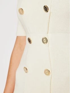 Elisabetta Franchi Γυναίκες Πλεκτά Φορέματα Φόρεμα υφασμάτινο AM-07Q-11E2-V499 Μπεζ Slim Fit -Elisabetta Franchi Εκπτώσεις unnamed file 1136