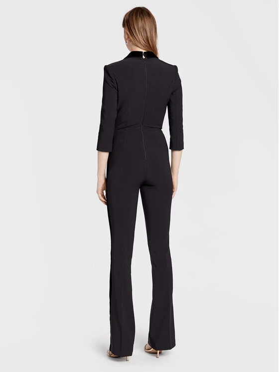 Elisabetta Franchi Γυναίκες Ολόσωμες Φόρμες Ολόσωμη φόρμα TU-008-27E2-V600 Μαύρο Slim Fit 3 Elisabetta Franchi Γυναίκες Ολόσωμες Φόρμες Ολόσωμη φόρμα TU-008-27E2-V600 Μαύρο Slim Fit - Image 3