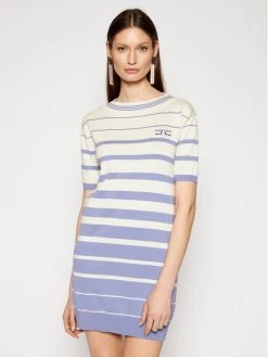 Elisabetta Franchi Γυναίκες Πλεκτά Φορέματα Φόρεμα υφασμάτινο AM-92T-11E2-V310 Μπεζ Regular Fit