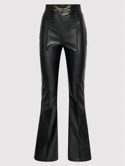 Elisabetta Franchi Γυναίκες Δερμάτινα Παντελόνια Παντελόνι από απομίμηση δέρματος PA-380-16E2 Μαύρο Regular Fit -Elisabetta Franchi Εκπτώσεις unnamed file 1188