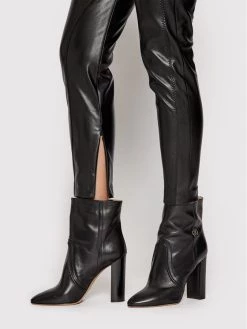 Elisabetta Franchi Γυναίκες Δερμάτινα Παντελόνια Παντελόνι από απομίμηση δέρματος PA-393-18E2-V360 Μαύρο Slim Fit -Elisabetta Franchi Εκπτώσεις unnamed file 1192