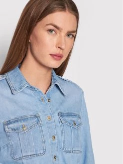 Elisabetta Franchi Γυναίκες Τζιν Φορέματα Φόρεμα τζιν AJ-28D-21E2-V350 Μπλε Regular Fit -Elisabetta Franchi Εκπτώσεις unnamed file 1197