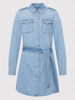 Elisabetta Franchi Γυναίκες Τζιν Φορέματα Φόρεμα τζιν AJ-28D-21E2-V350 Μπλε Regular Fit -Elisabetta Franchi Εκπτώσεις unnamed file 1198