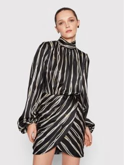 Elisabetta Franchi Γυναίκες Κοκτέιλ Φορέματα Φόρεμα κοκτέιλ AB-031-16E3-V470 Μαύρο Regular Fit