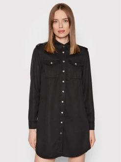 Elisabetta Franchi Γυναίκες Φορέματα σε Στυλ Πουκάμισο & Σεμιζιέ Φόρεμα πουκάμισο AJ-27D-21E2-V330 Μαύρο Regular Fit