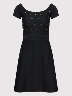 Elisabetta Franchi Γυναίκες Κοκτέιλ Φορέματα Φόρεμα κοκτέιλ AM-19B-21E2-V390 Μαύρο Slim Fit -Elisabetta Franchi Εκπτώσεις unnamed file 1218