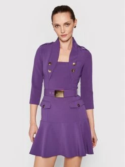 Elisabetta Franchi Γυναίκες Κοκτέιλ Φορέματα Φόρεμα κοκτέιλ AB-009-16E3-V480 Μωβ Regular Fit