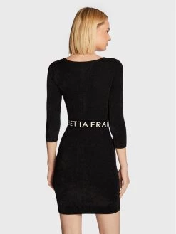 Elisabetta Franchi Γυναίκες Πλεκτά Φορέματα Φόρεμα υφασμάτινο AM-37S-26E2-V370 Μαύρο Slim Fit -Elisabetta Franchi Εκπτώσεις unnamed file 126