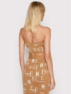 Elisabetta Franchi Γυναίκες Tops Τοπ TK-43Q-21E2-V190 Καφέ Slim Fit -Elisabetta Franchi Εκπτώσεις unnamed file 1266