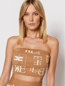 Elisabetta Franchi Γυναίκες Tops Τοπ TK-43Q-21E2-V190 Καφέ Slim Fit -Elisabetta Franchi Εκπτώσεις unnamed file 1267