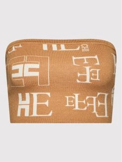 Elisabetta Franchi Γυναίκες Tops Τοπ TK-43Q-21E2-V190 Καφέ Slim Fit -Elisabetta Franchi Εκπτώσεις unnamed file 1268