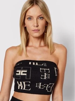 Elisabetta Franchi Γυναίκες Tops Τοπ TK-43Q-21E2-V190 Μαύρο Slim Fit -Elisabetta Franchi Εκπτώσεις unnamed file 1272