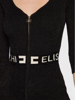 Elisabetta Franchi Γυναίκες Πλεκτά Φορέματα Φόρεμα υφασμάτινο AM-37S-26E2-V370 Μαύρο Slim Fit -Elisabetta Franchi Εκπτώσεις unnamed file 128