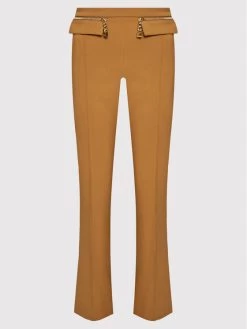Elisabetta Franchi Γυναίκες Υφασμάτινα Παντελόνια Παντελόνι υφασμάτινο PA-006-21E2-V310 Καφέ Palazzo Fit -Elisabetta Franchi Εκπτώσεις unnamed file 1293