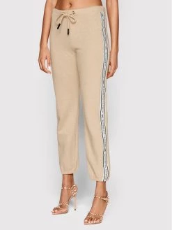 Elisabetta Franchi Γυναίκες Παντελόνια Φόρμας Παντελόνι φόρμας PA-002-21E2-V250 Μπεζ Regular Fit