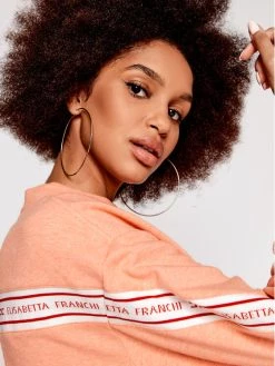 Elisabetta Franchi Γυναίκες Μπλούζες Μπλούζα MD-001-21E2-V260 Πορτοκαλί Relaxed Fit -Elisabetta Franchi Εκπτώσεις unnamed file 1317