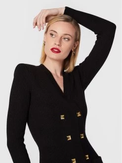 Elisabetta Franchi Γυναίκες Πλεκτά Φορέματα Φόρεμα υφασμάτινο AM-39S-26E2-V500 Μαύρο Slim Fit -Elisabetta Franchi Εκπτώσεις unnamed file 132