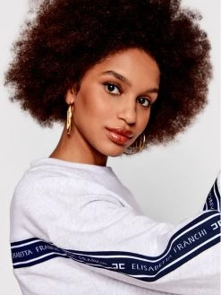 Elisabetta Franchi Γυναίκες Μπλούζες Μπλούζα MD-001-21E2-V260 Γκρι Relaxed Fit -Elisabetta Franchi Εκπτώσεις unnamed file 1322