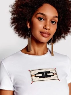 Elisabetta Franchi Γυναίκες T-shirts T-Shirt MA-018-21E2-V130 Λευκό Regular Fit -Elisabetta Franchi Εκπτώσεις unnamed file 1327