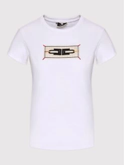 Elisabetta Franchi Γυναίκες T-shirts T-Shirt MA-018-21E2-V130 Λευκό Regular Fit -Elisabetta Franchi Εκπτώσεις unnamed file 1328
