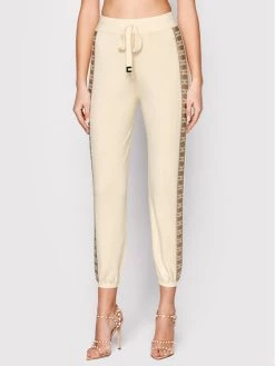 Elisabetta Franchi Γυναίκες Παντελόνια Φόρμας Παντελόνι φόρμας KP-21S-21E2-V310 Μπεζ Regular Fit