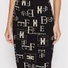 Elisabetta Franchi Γυναίκες Φούστες Pencil Φούστα Pencil GK-47Q-21E2-V200 Μαύρο Slim Fit