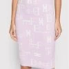 Elisabetta Franchi Γυναίκες Φούστες Pencil Φούστα Pencil GK-47Q-21E2-V200 Μωβ Slim Fit