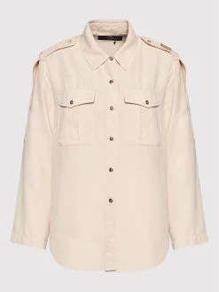 Elisabetta Franchi Γυναίκες Casual Πουκάμισα Πουκάμισο CJ-18D-21E2-V330 Μπεζ Regular Fit -Elisabetta Franchi Εκπτώσεις unnamed file 1363