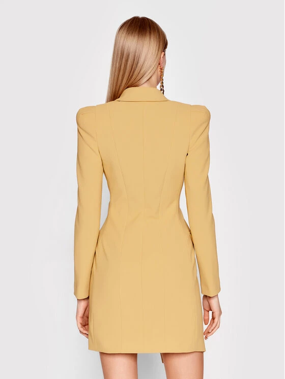 Elisabetta Franchi Γυναίκες Κοκτέιλ Φορέματα Φόρεμα κοκτέιλ AB-069-21E2-V450 Μπεζ Slim Fit 3 Elisabetta Franchi Γυναίκες Κοκτέιλ Φορέματα Φόρεμα κοκτέιλ AB-069-21E2-V450 Μπεζ Slim Fit - Image 3