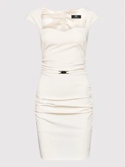 Elisabetta Franchi Γυναίκες Κοκτέιλ Φορέματα Φόρεμα κοκτέιλ AB-063-21E2-V290 Μπεζ Slim Fit -Elisabetta Franchi Εκπτώσεις unnamed file 1398