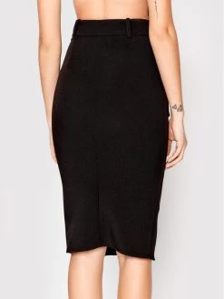 Elisabetta Franchi Γυναίκες Φούστες Pencil Φούστα από απομίμηση δέρματος GO-465-16E2-V320 Μαύρο Slim Fit -Elisabetta Franchi Εκπτώσεις unnamed file 1432