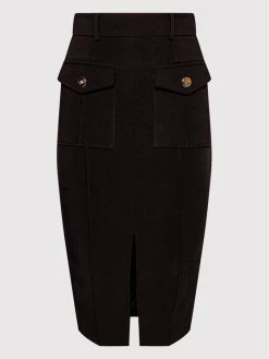 Elisabetta Franchi Γυναίκες Φούστες Pencil Φούστα από απομίμηση δέρματος GO-465-16E2-V320 Μαύρο Slim Fit -Elisabetta Franchi Εκπτώσεις unnamed file 1434